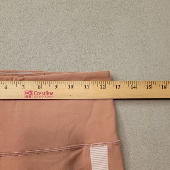 Athleta Pink Leggings Elation Rib Trim  7/8 Size Small - Picture 6 of 8